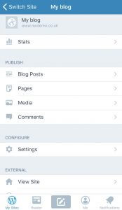 WordPress Screenshot