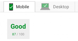 Mobile cache page speed