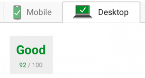 desktop cache page speed